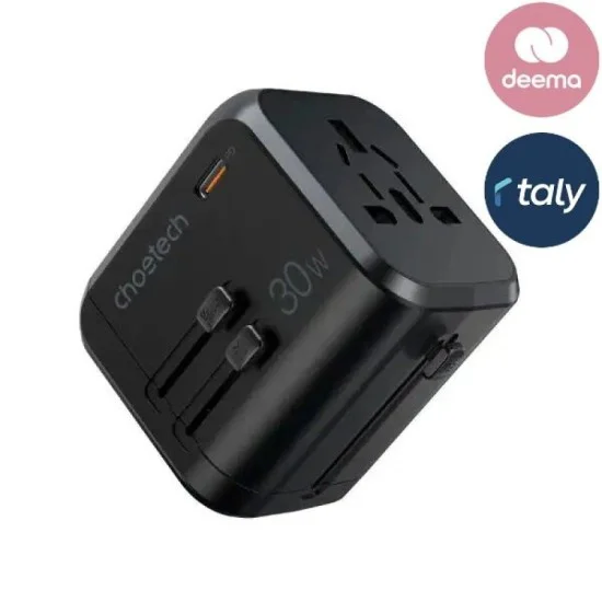 Chotech PD30W C+2A Travel Wall Charger - Black